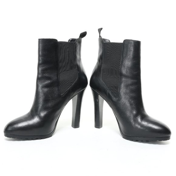 Lauren Ralph Lauren Black Ankle Boots - Picture 12 of 16